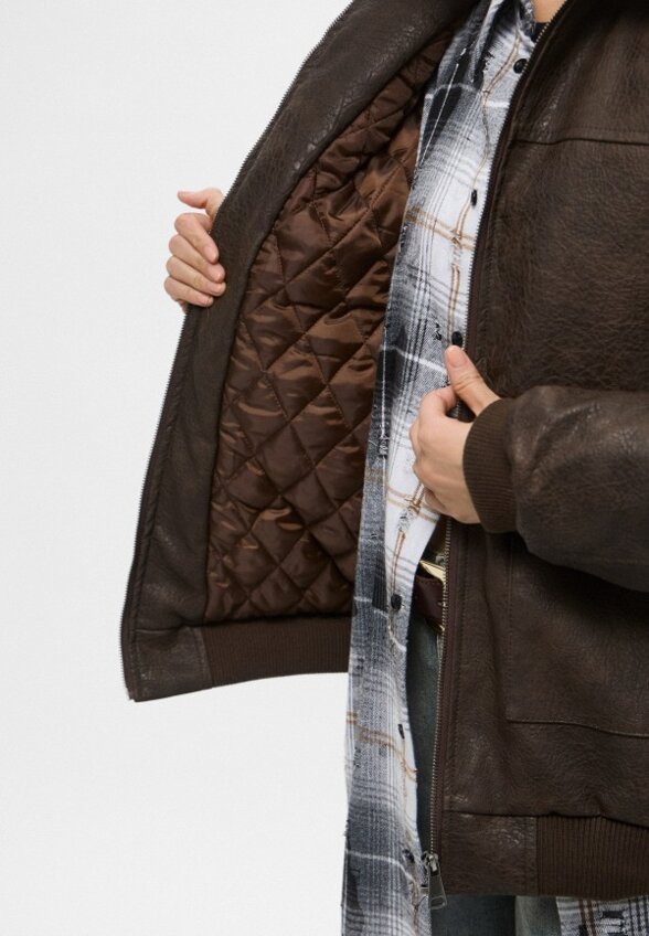 Куртка кожаная утепленная Befree