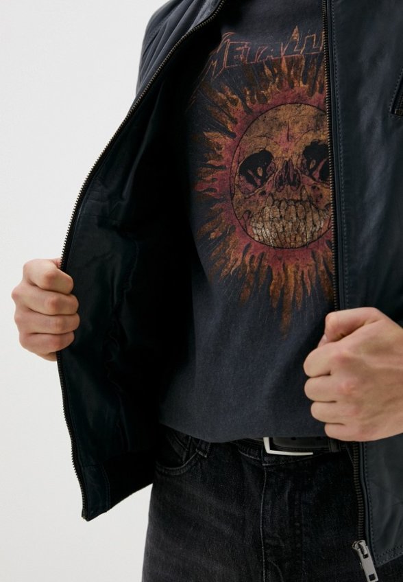 Куртка кожаная Urban Fashion for Men