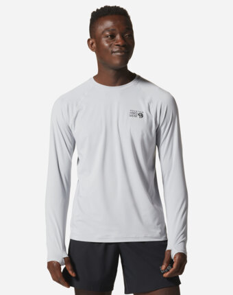 Лонгслив мужской Mountain Hardwear Crater Lake Long Sleeve Crew, Серый женщинам