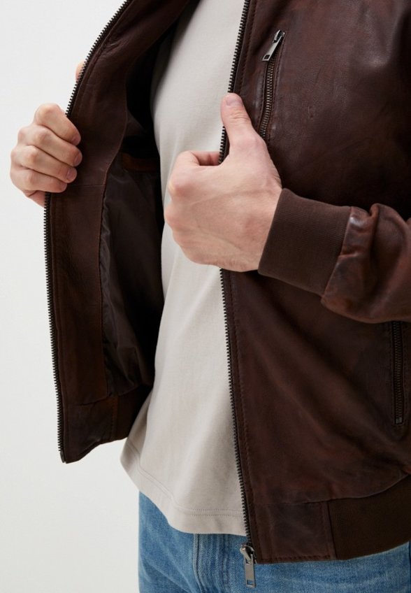Куртка кожаная Urban Fashion for Men