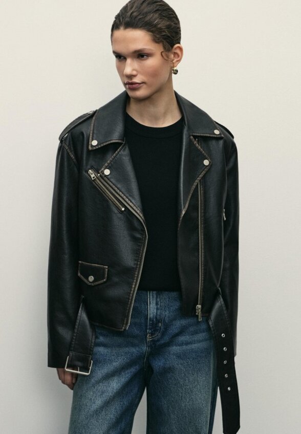 Куртка кожаная Zarina