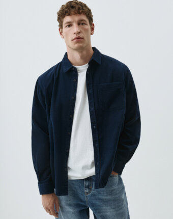 Вельветовая рубашка REGULAR FIT мужчинам