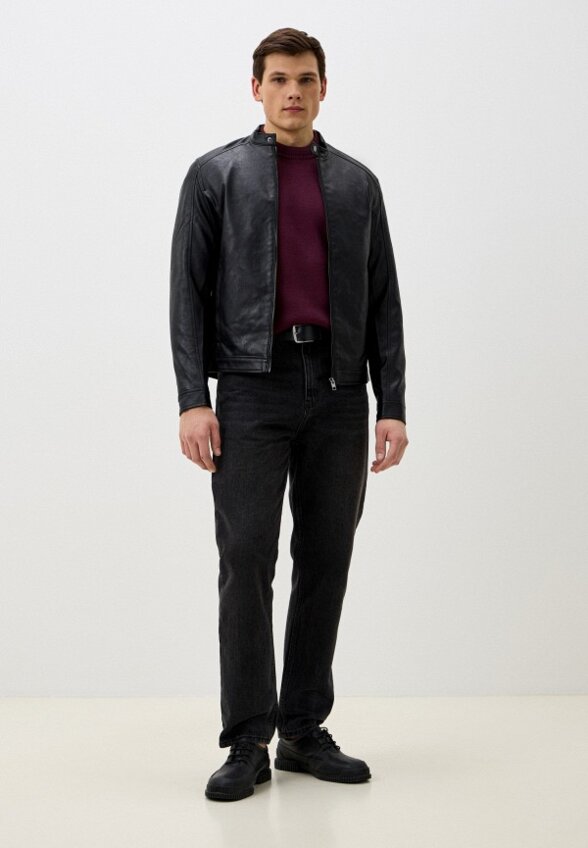 Куртка кожаная Jack & Jones
