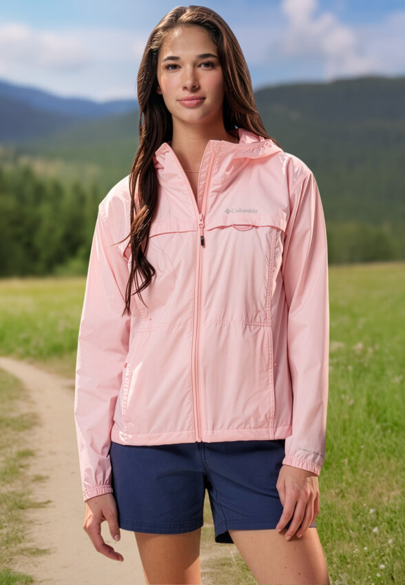Ветровка женская Columbia Crested Canyon Windbreaker, Розовый