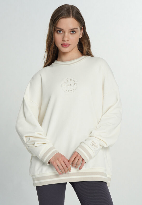 Свитшот женский Reebok Lawn Club, Бежевый