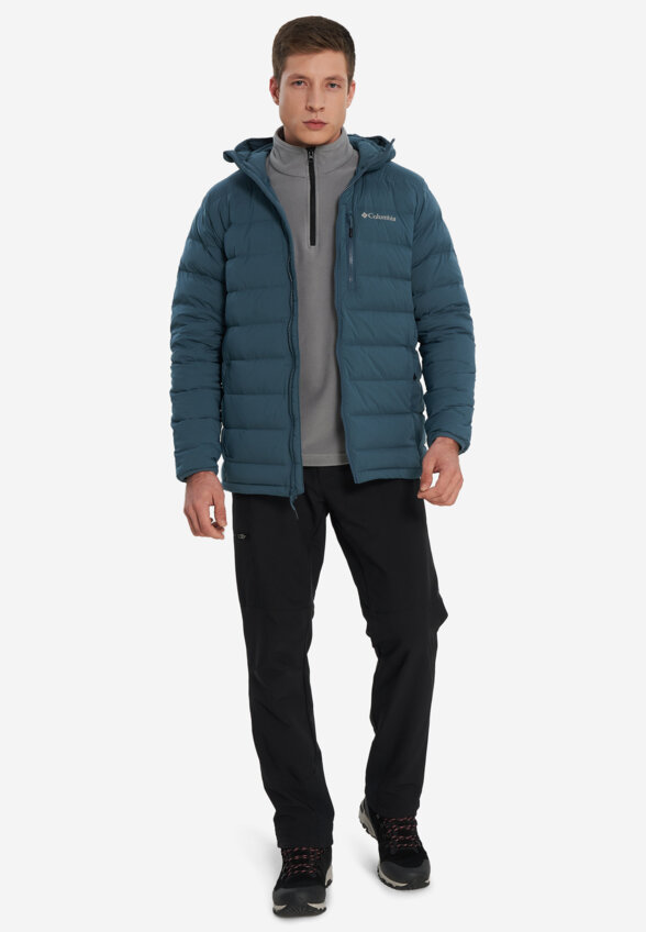 Ультралегкий пуховик мужской Columbia Drift Peak Stretch Down Hooded Jacket, Голубой