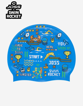 Шапочка для плавания Joss x Swim Rocket, Синий женщинам