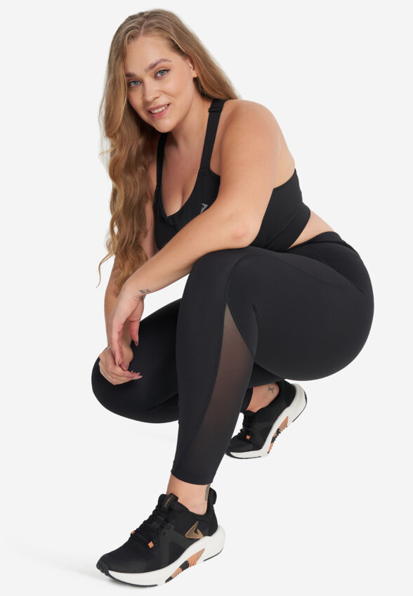 Легинсы женские Demix ProSculpt Mesh, Plus Size, Черный