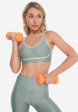 Спортивный топ бра Under Armour Infinity Piped, Зеленый1  - превью