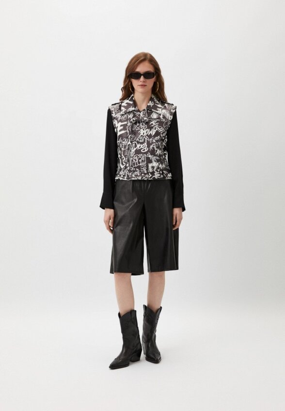 Жилет кожаный Patrizia Pepe