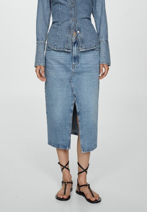 Юбка джинсовая Mango