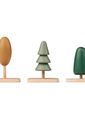 Набор деревьев ЛИВУД (LIEWOOD), 3 шт, микс с темно-зеленым