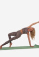 Топ бра спортивный Demix HighFlow Yoga Longline Gfx, Коричневый5  - превью