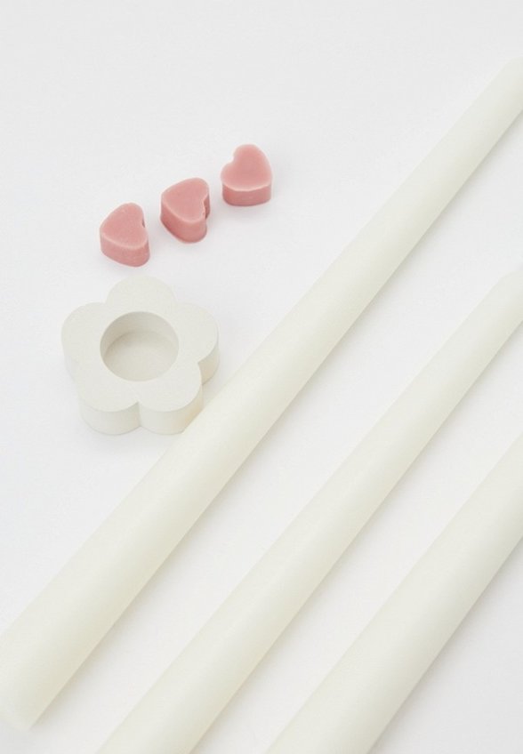 Подсвечник и свечи 3 шт. Rokkyhome