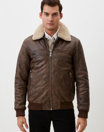 Куртка кожаная Urban Fashion for Men мужчинам