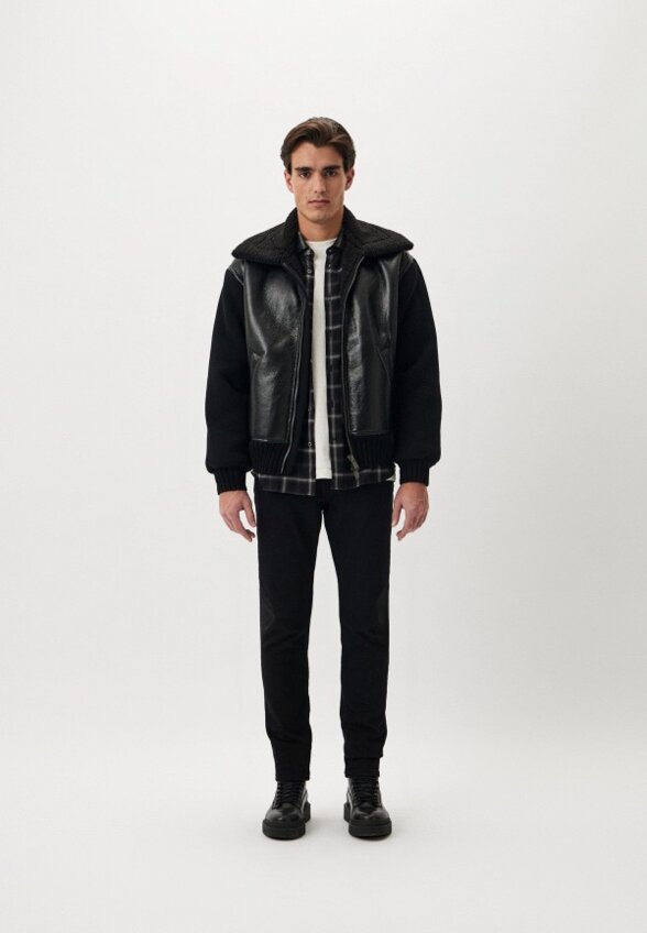 Куртка кожаная Iceberg