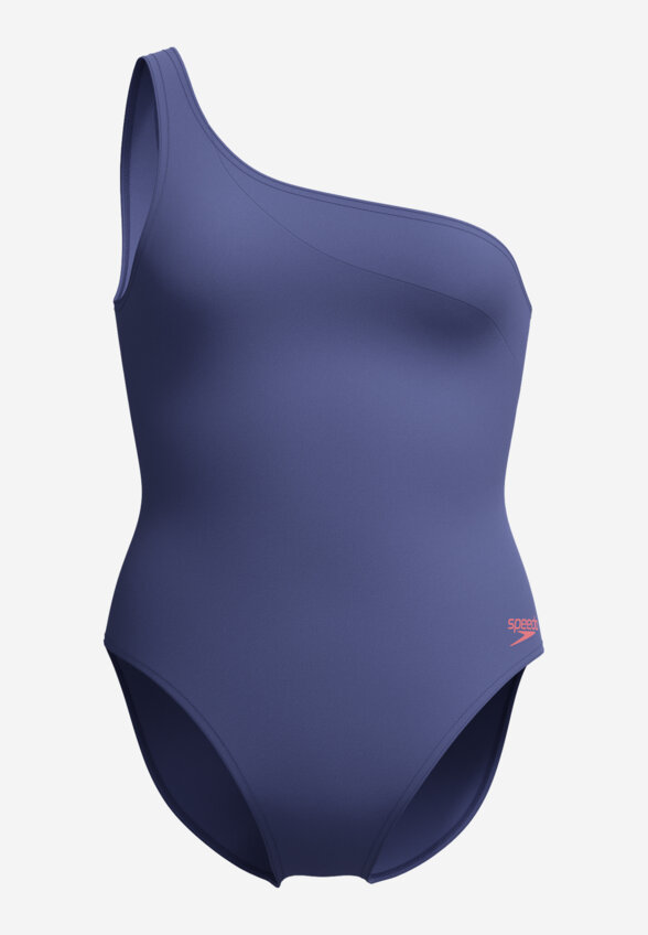Купальник слитный женский Speedo Aysmtrc Solid, Синий