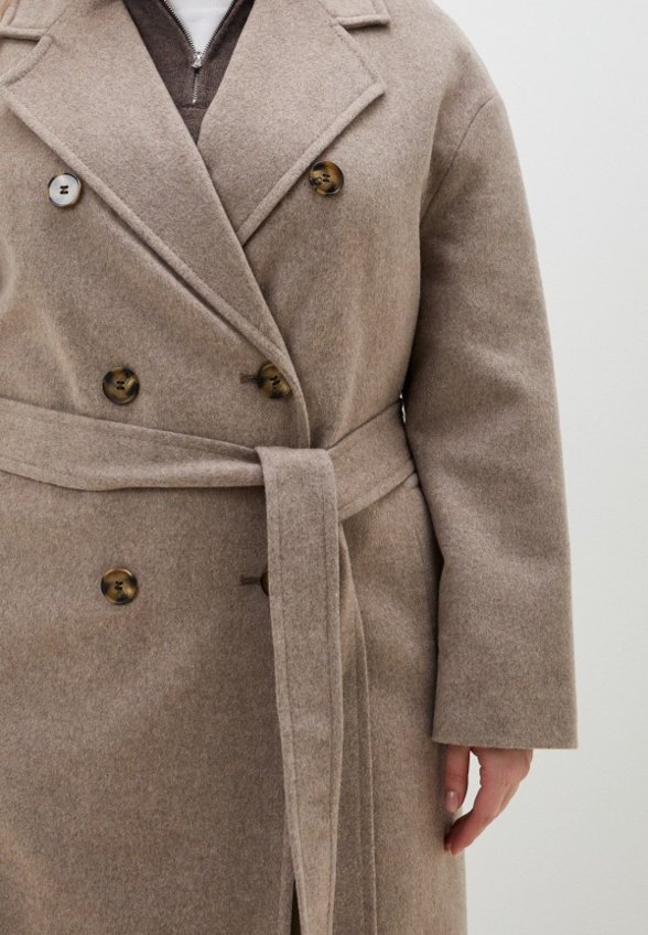 Пальто двубортное Le Monique