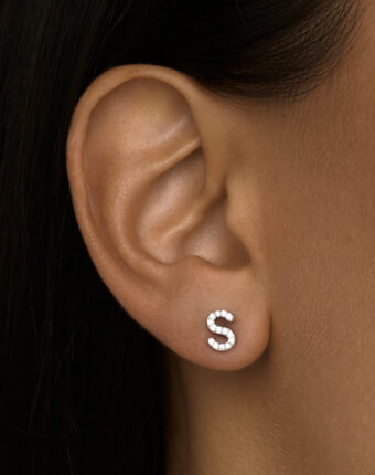 Моносерьга в виде буквы S MIESTILO MIE женщинам