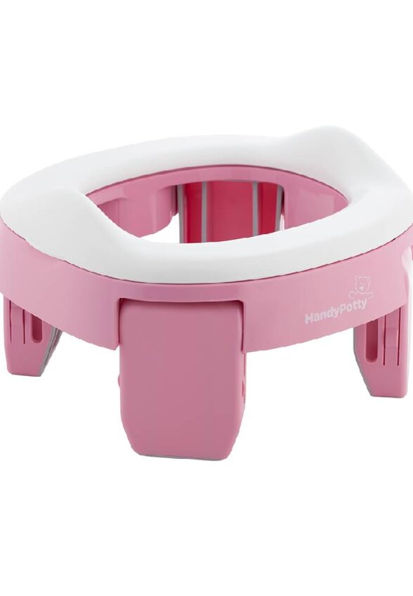 Дорожный горшок ROXY-KIDS/HandyPotty, в фирменной сумке, розовый
