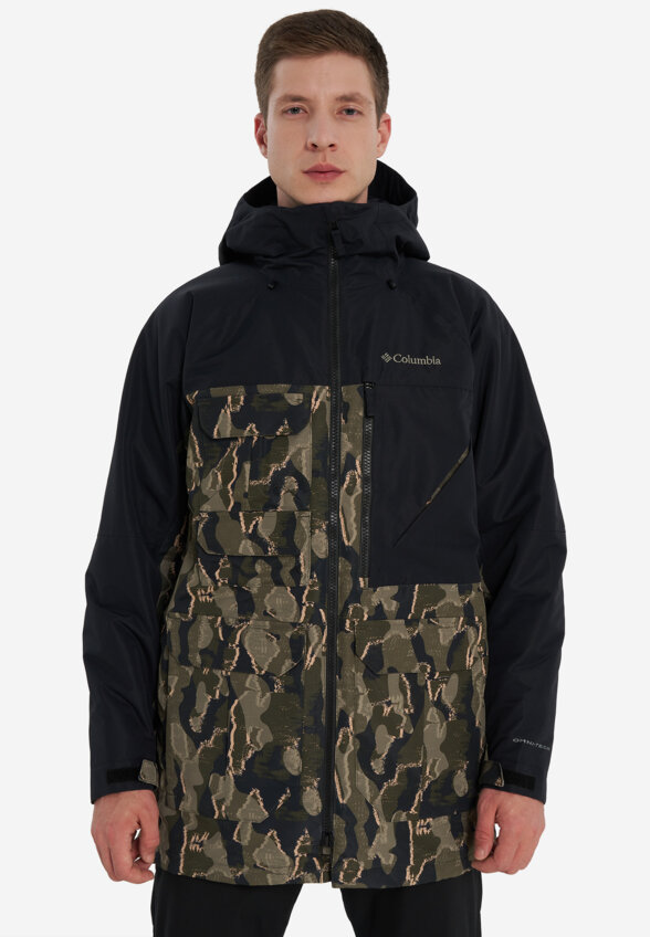 Куртка горнолыжная мужская Columbia Coreshot Printed Jacket, Зеленый