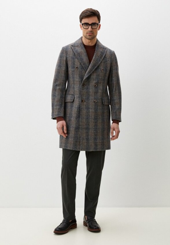 Пальто двубортное Van Cliff