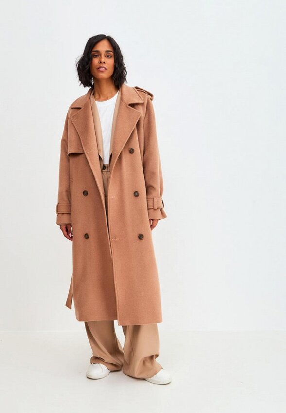 Пальто двубортное Droid&I