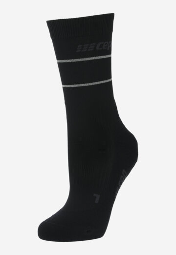 Носки компрессионные CEP Reflective, 1 пара, Черный