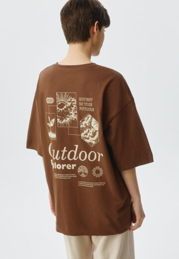 Футболка оверсайз с принтом
