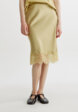 Атласная юбка миди с кружевом по низу1  - превью
