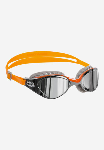 Очки для плавания Mad Wave Hydro Flex Mirror, Оранжевый