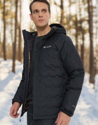 Ультралегкий пуховик мужской Columbia Grand Trek III Down Hooded Jacket, Черный женщинам