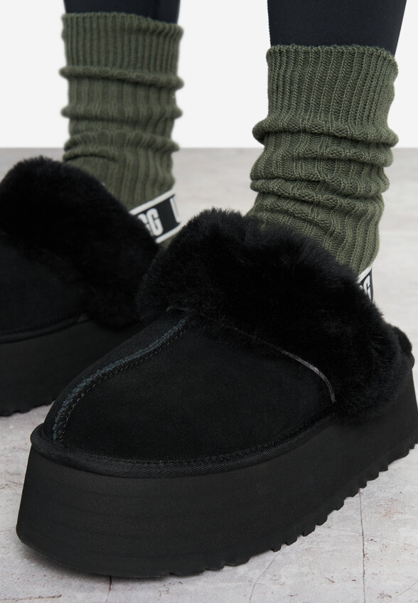 Сабо утепленные женские UGG Funkette, Черный