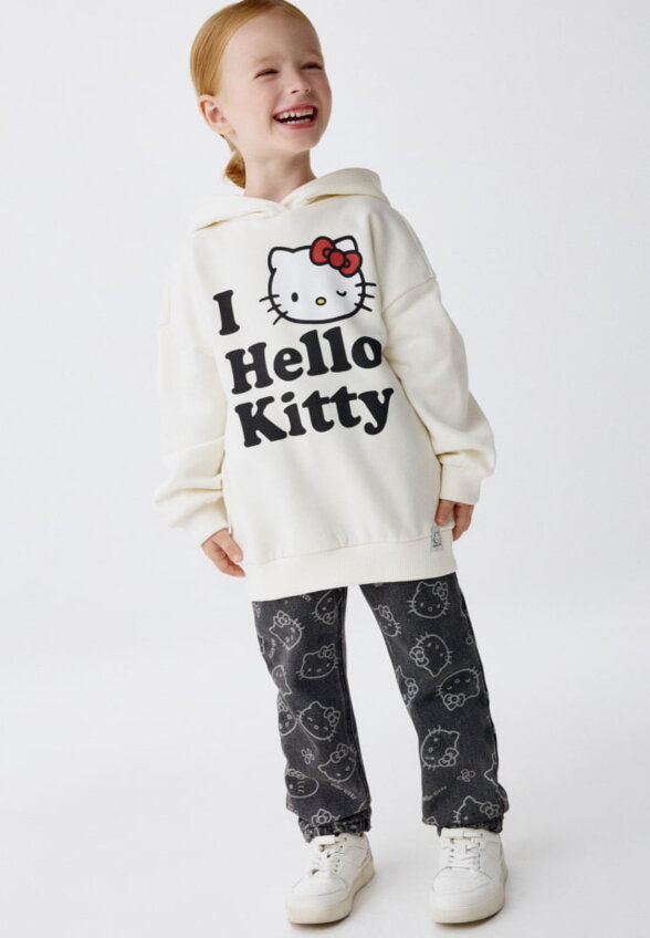 Худи с принтом Hello Kitty для девочек
