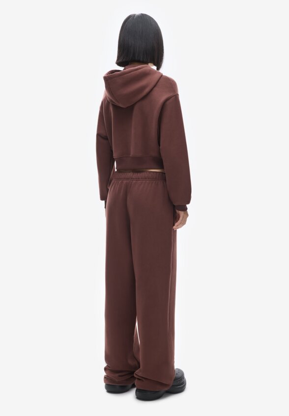 Худи zip crop Uniform Reddish Brown FABLE