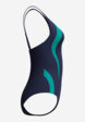 Купальник слитный женский Speedo Quantum Contour, Синий10  - превью