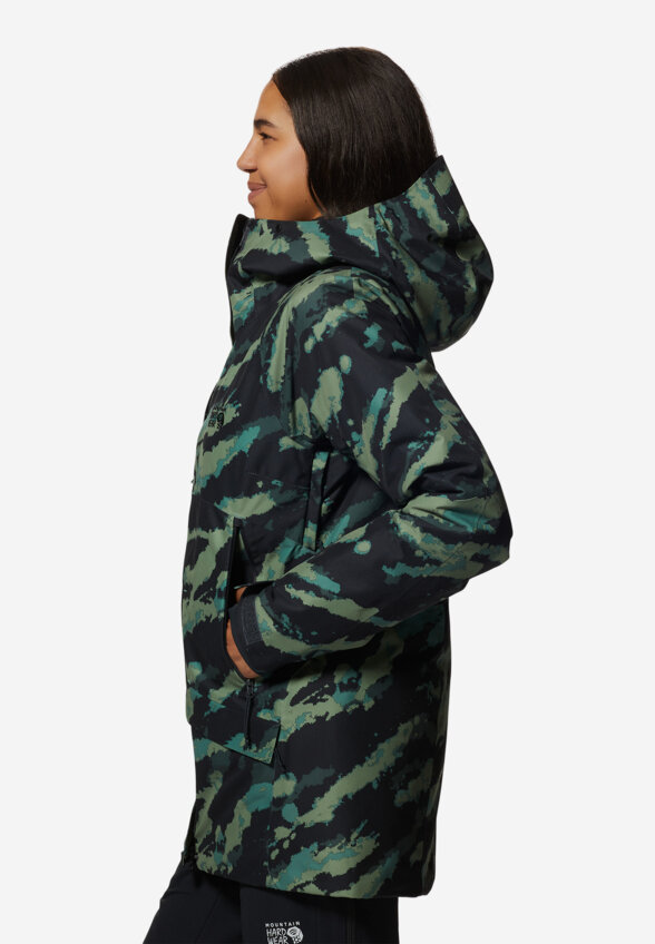 Куртка горнолыжная женская Mountain Hardwear Cloud Bank Gore Tex, Зеленый