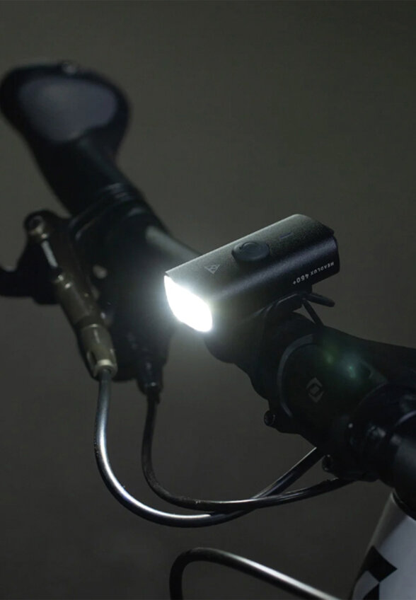 Фонарь передний Topeak Headlux 450 USB, Черный