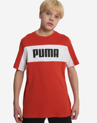 Футболка для мальчиков PUMA Block, Красный женщинам