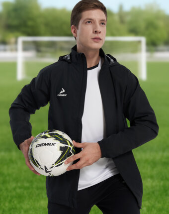 Ветровка мужская Demix Midfielder, Черный женщинам