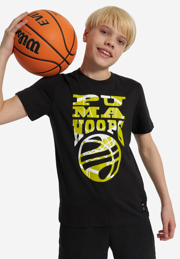 Футболка для мальчиков PUMA Basketball Blueprint, Черный