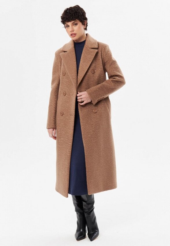 Пальто двубортное Dress No Stress