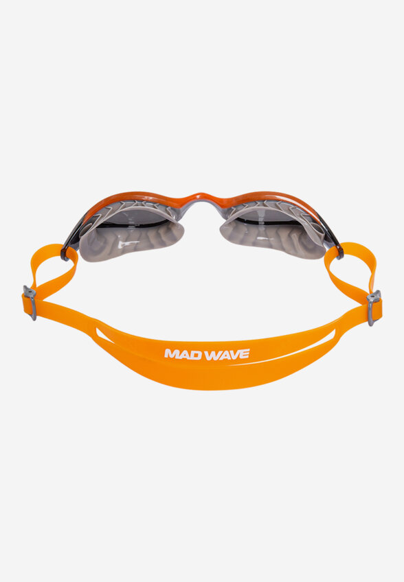 Очки для плавания Mad Wave Hydro Flex Mirror, Оранжевый