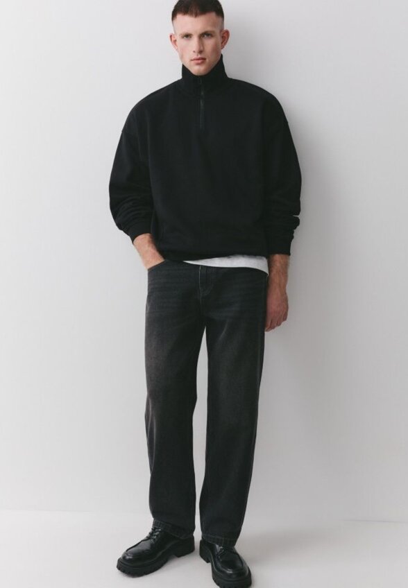 Свитшот Oversize fit с воротником