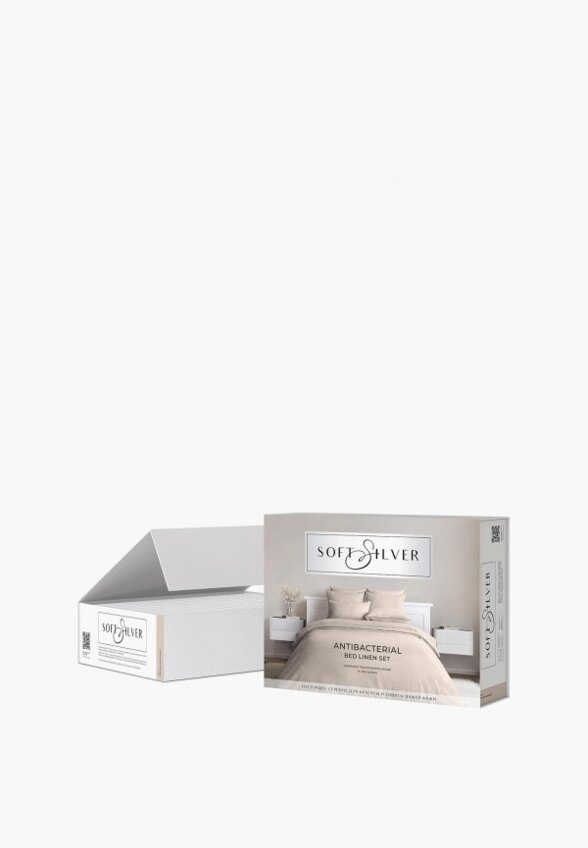 Постельное белье Евро Soft Silver