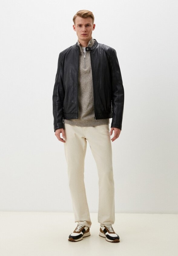 Куртка кожаная Urban Fashion for Men