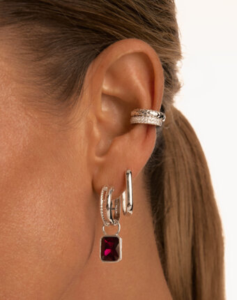 Базовые серьги из серебра MIE женщинам