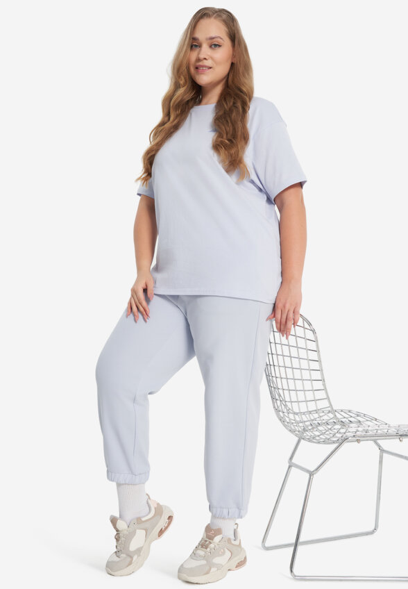 Брюки женские оверсайз Demix, Plus Size, Фиолетовый