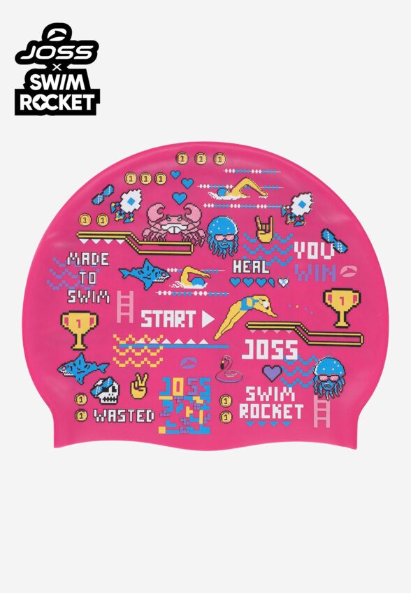 Шапочка для плавания Joss x Swim Rocket, Розовый