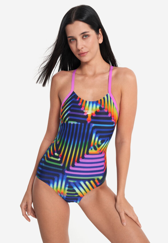 Купальник слитный женский Speedo Alov, Фиолетовый